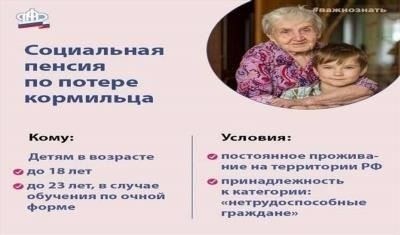 Условия для единовременной выплаты в связи с потерей кормильца